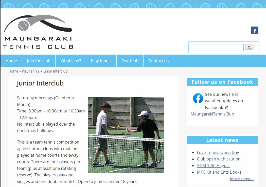 tennis websites